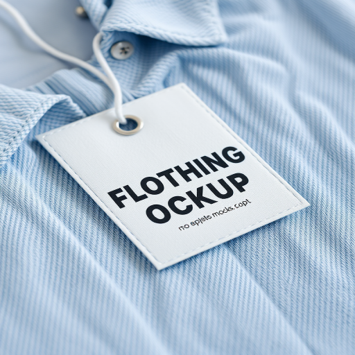 clothing tag mockup