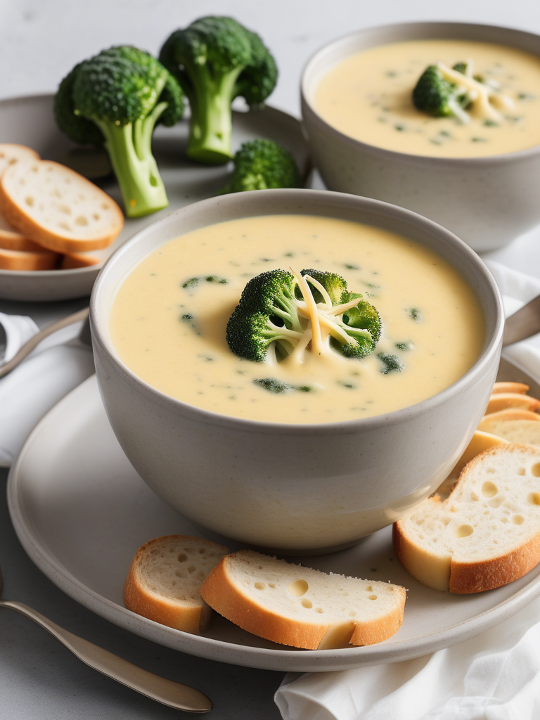 what to eat with broccoli cheddar soup