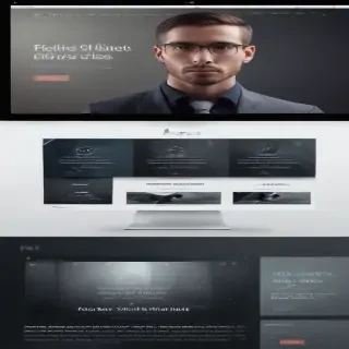 computer website mockup