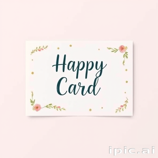 greeting card mockup