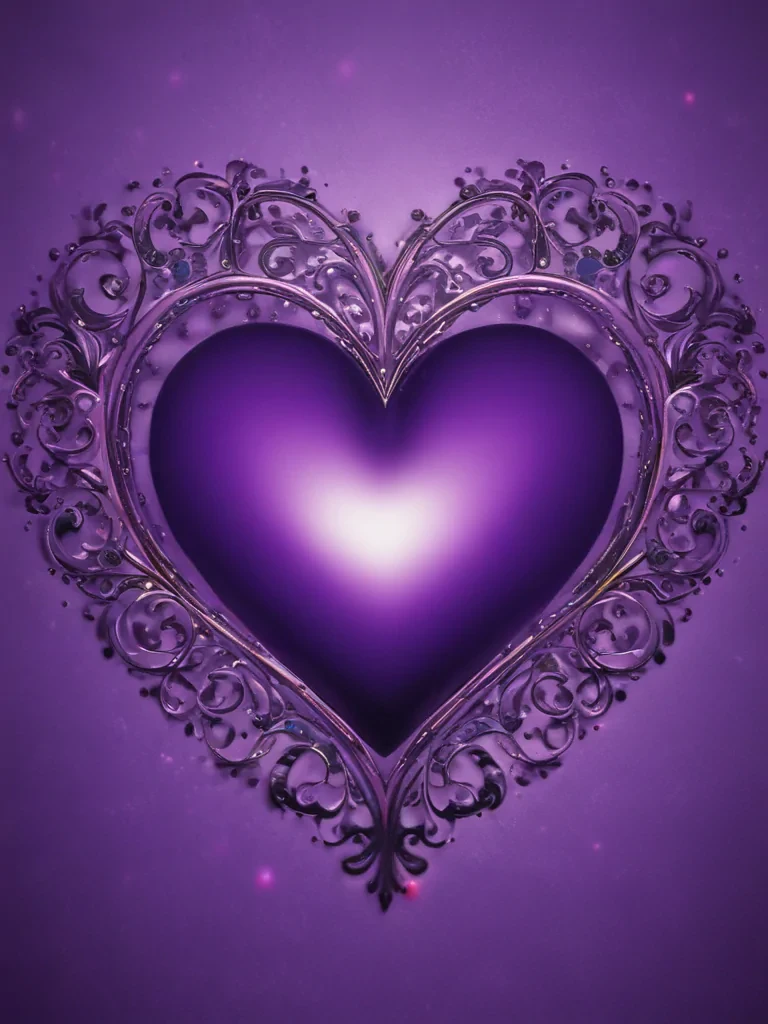 heart purple wallpaper
