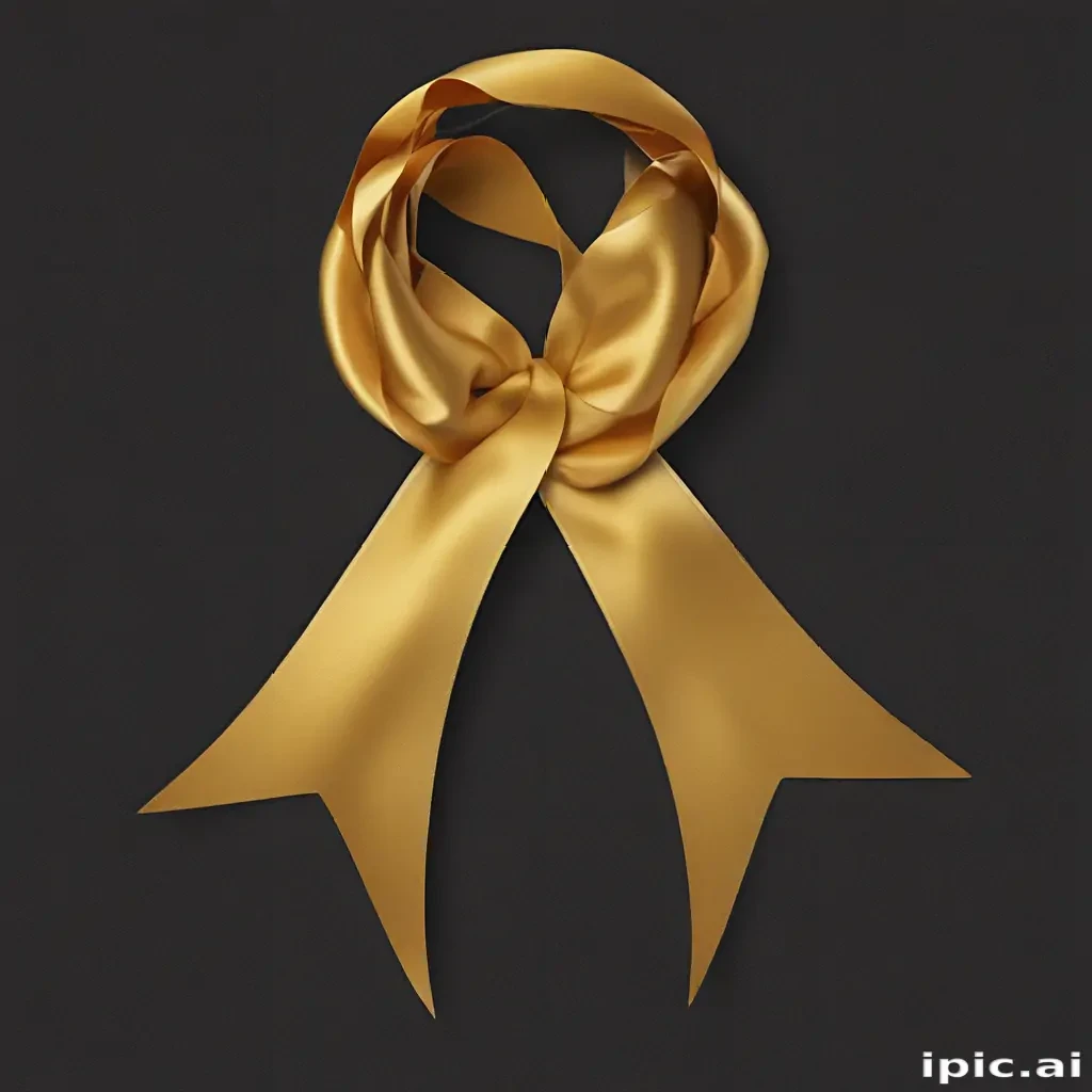 gold ribbon png
