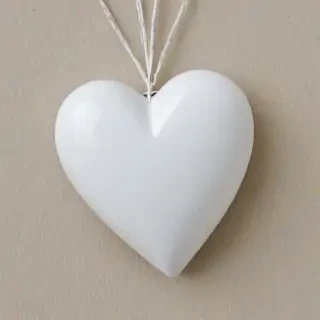 white heart