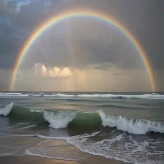 rainbow back round