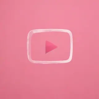 pink youtube logo
