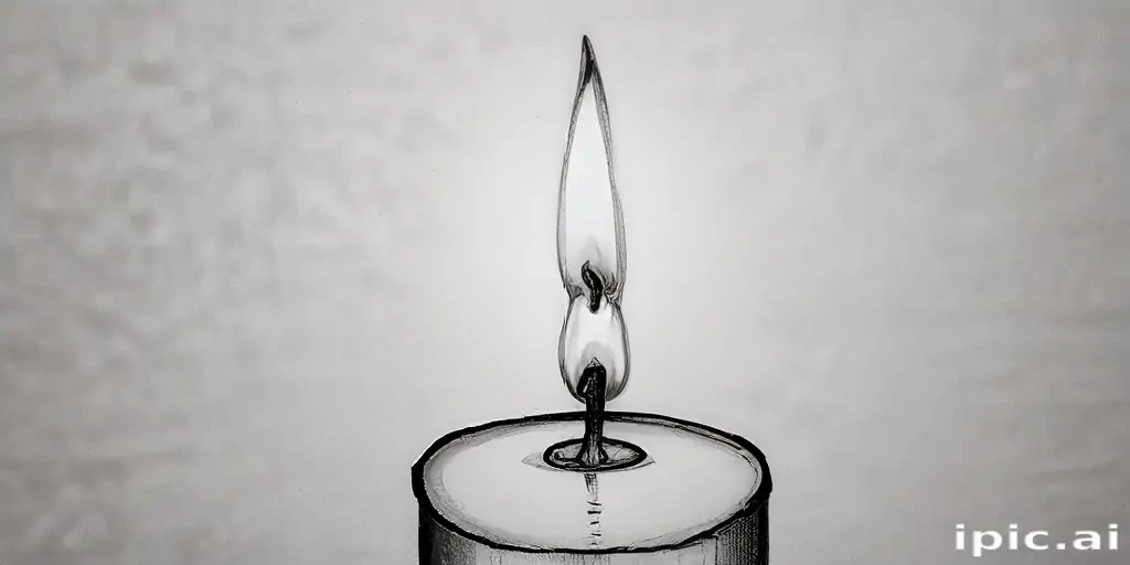 candle drawing