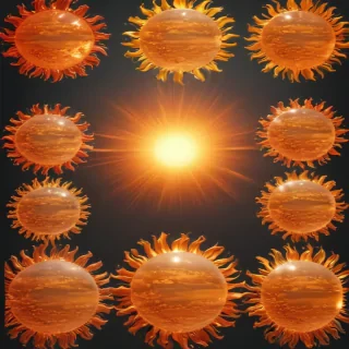 transparent sun
