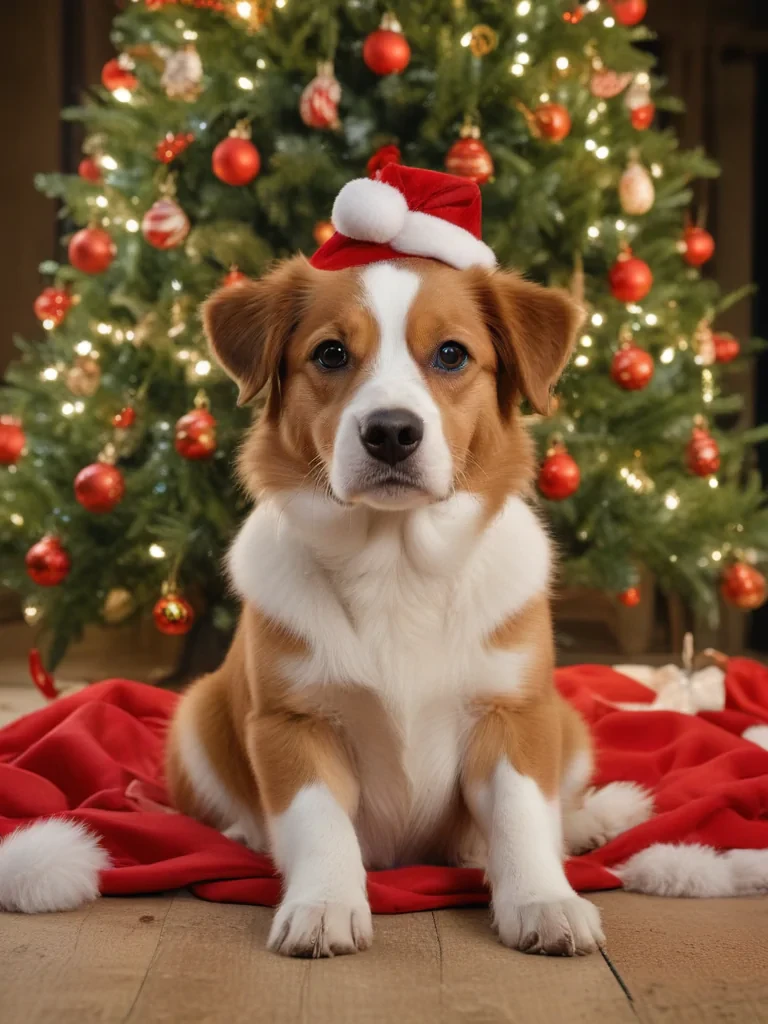 pictures of dogs christmas