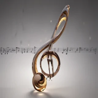 transparent music note