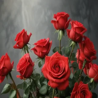 red roses aesthetic