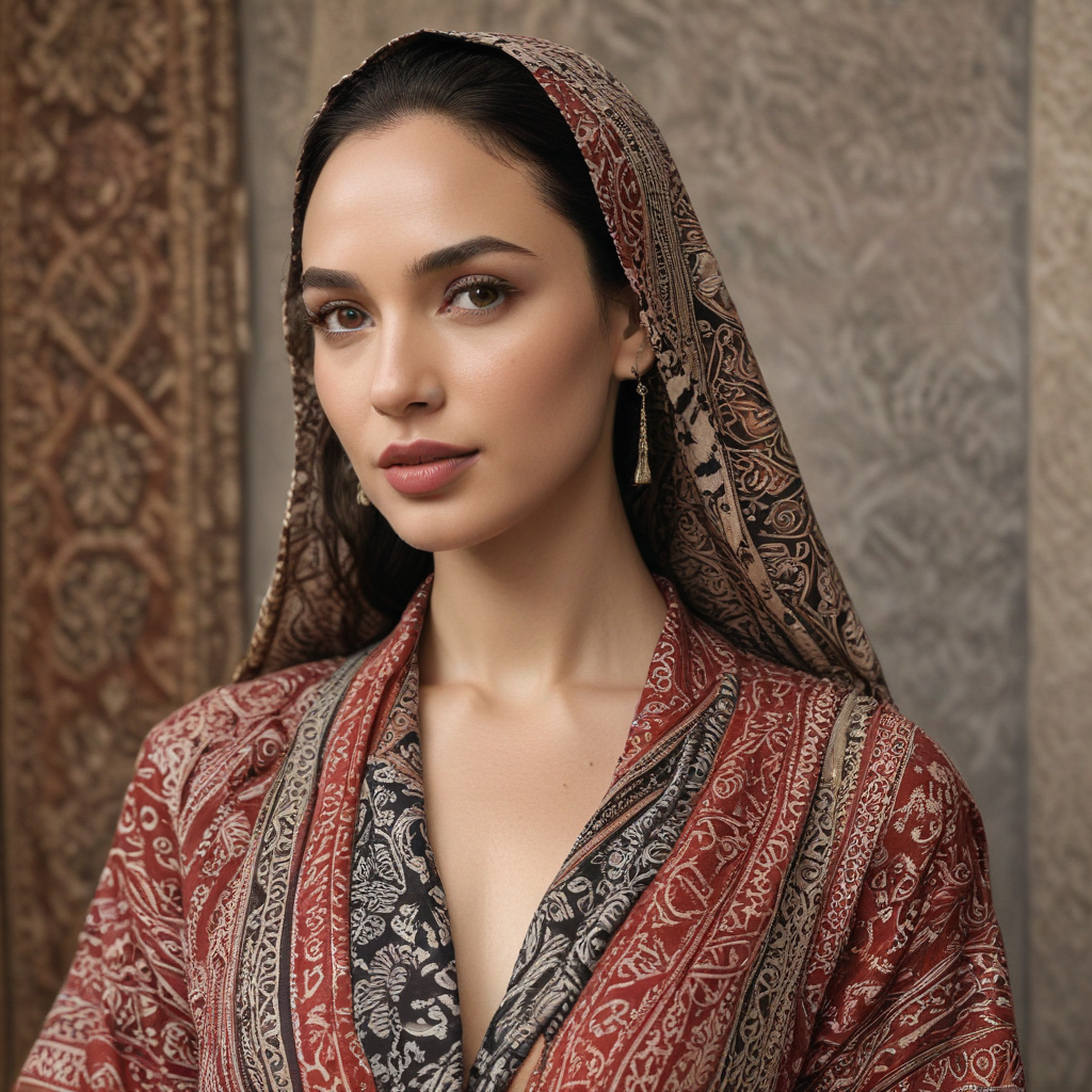 Ai Image Generator - Ai Art Generator - High Quality and 100% Unique Images  - iPic.Ai Gal gadot memakai batik dan kerudung, shane diesel.