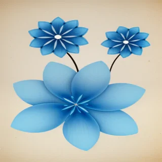 blue flower clip art