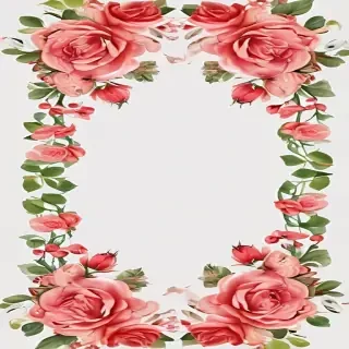 rose border png