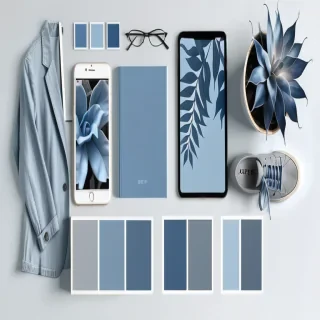 grey blue aesthetic