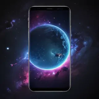 space background phone