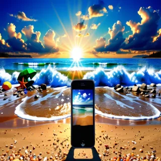 beach screensaver iphone