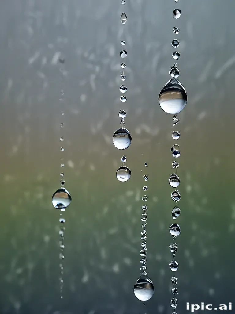water droplets transparent