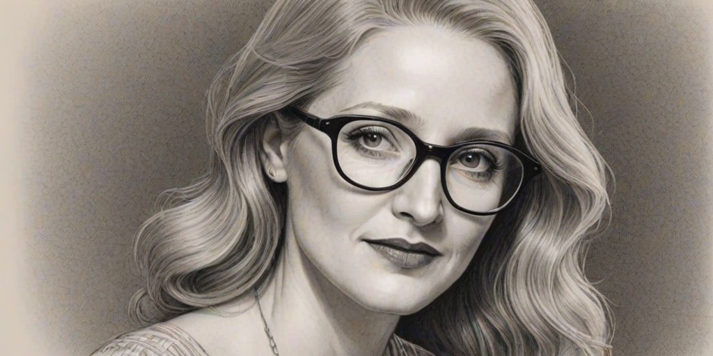 Alluring Patricia Clarkson, pencil sketch, portrait of Appealing woman 1920s in glasses, hair style beatnik, outline, clear lines, fine lines, 8k