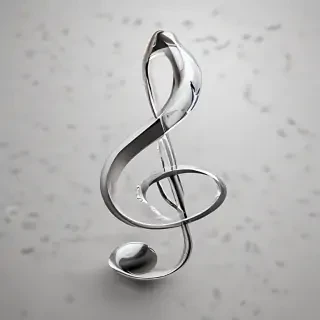 transparent music note