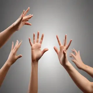 hands reaching out png