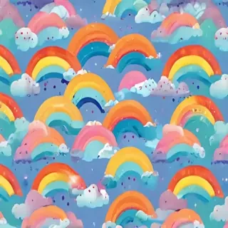 cute rainbow background