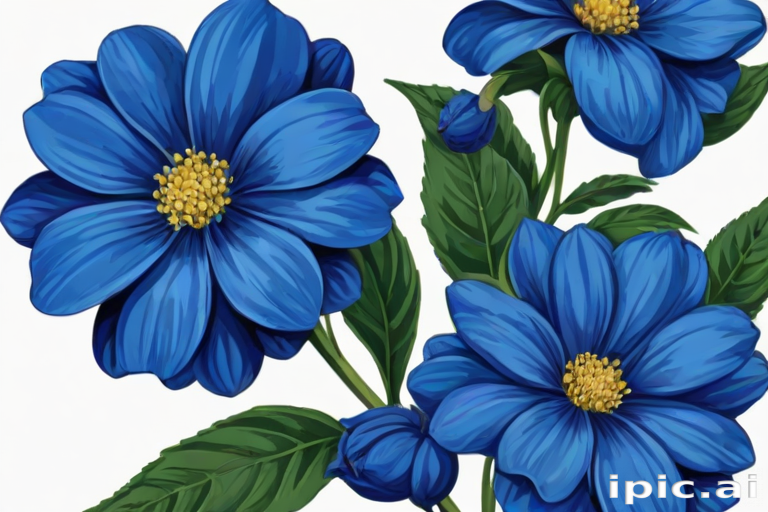 blue flower clip art