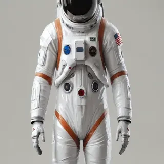 cartoon transparent astronaut suit