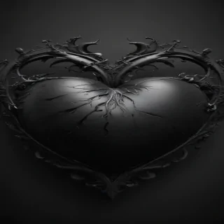 black heart image
