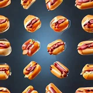 transparent hot dog