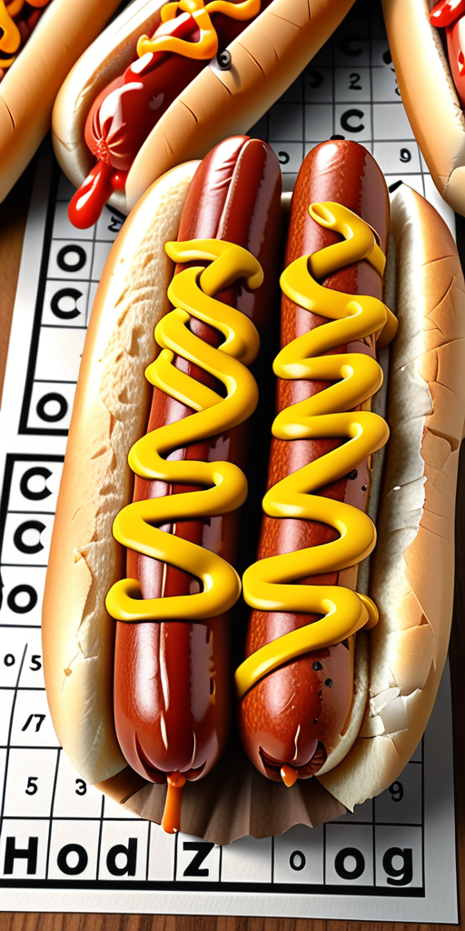 seasoning on a chicago style hotdog crossword