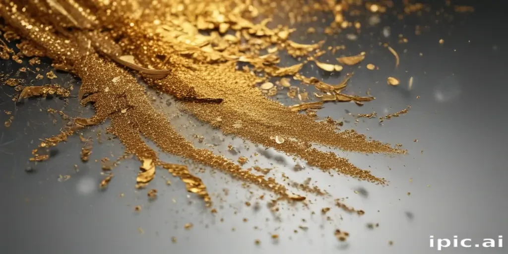 gold glitter png