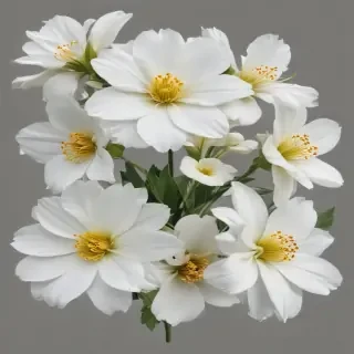 white flowers png transparent