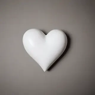 white heart