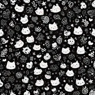 cute backgrounds black