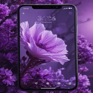 purple lockscreen