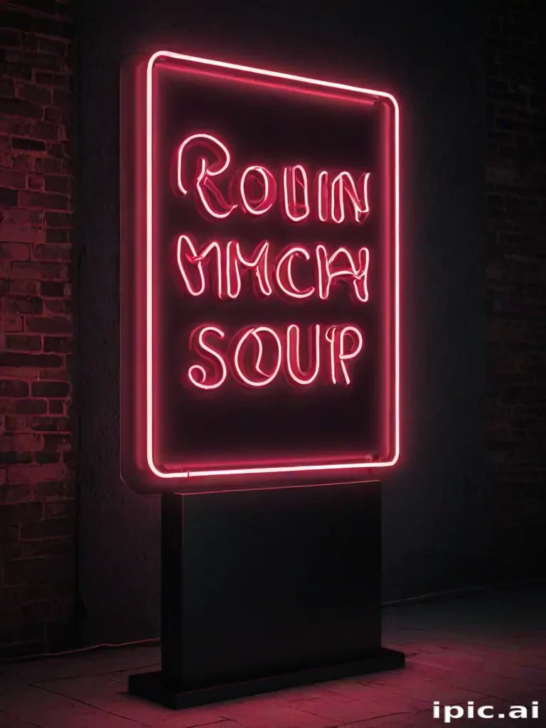 neon sign mockup