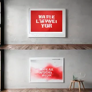 wall art mockup free