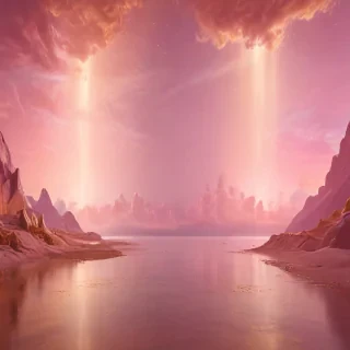pink and gold background