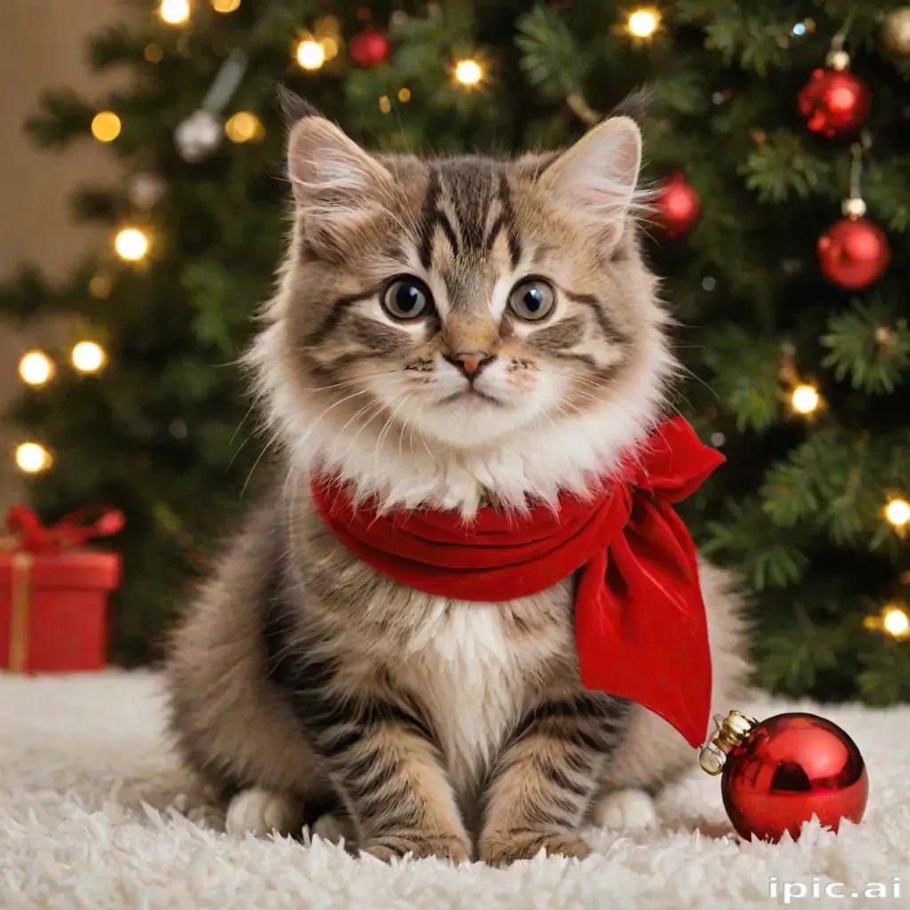 cat christmas wallpaper