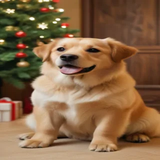christmas wallpaper dog
