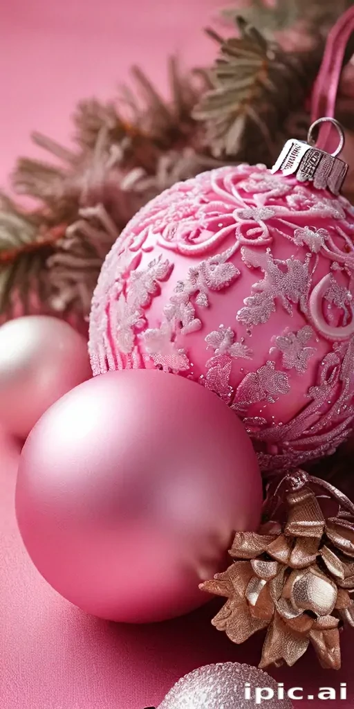 pink christmas desktop wallpaper