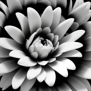 black and white flower background