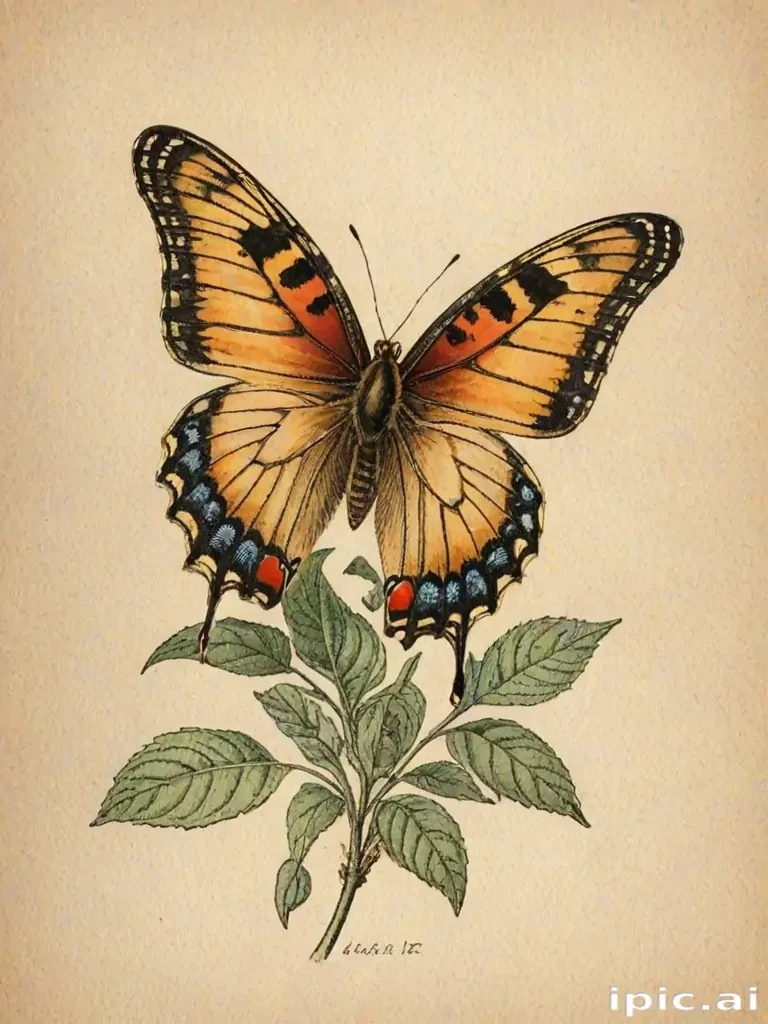 pictures of drawings of butterflies