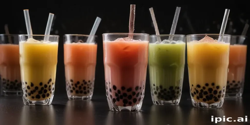boba tea background
