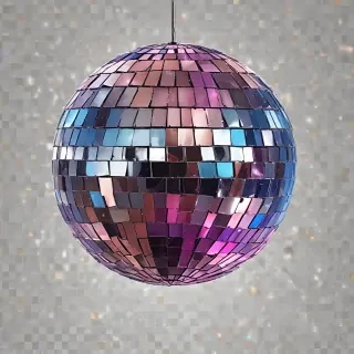 transparent background disco ball png