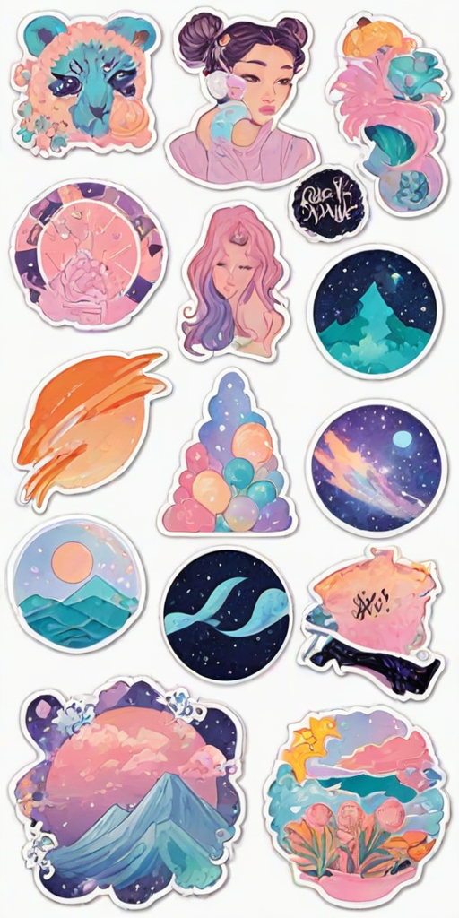 aesthetic stickers printable
