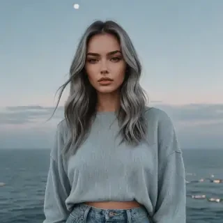 grey blue aesthetic