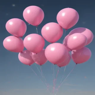 pink balloons png