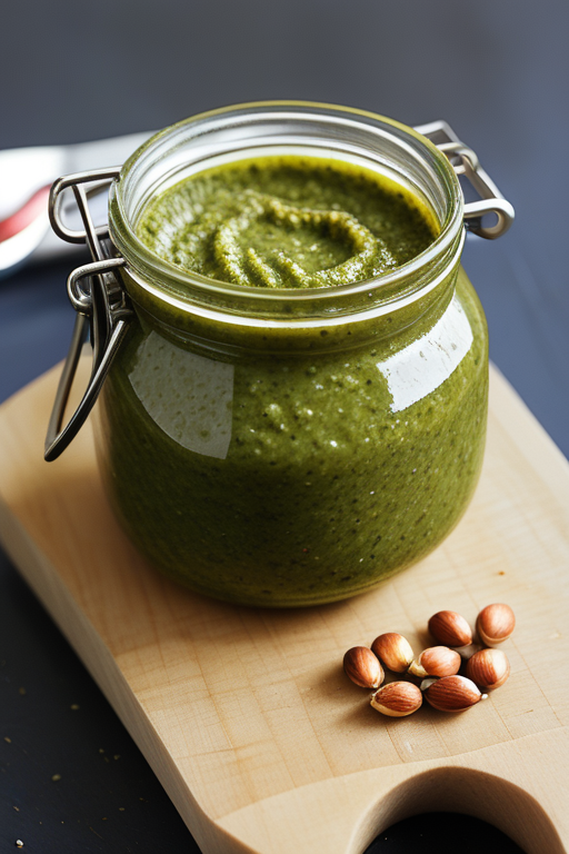 recipe for pesto without pine nuts