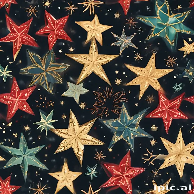 christmas stars clipart